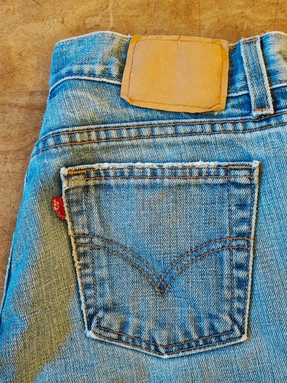Levi's Premium Denim 518 Superlow 100 percent cotton Made in USA Vintage 2001